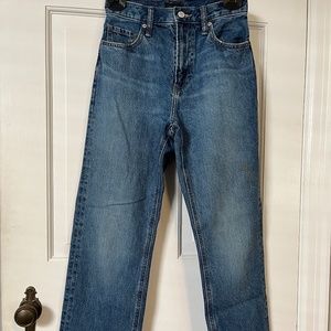Uniqlo Straight Leg High Rise Jeans